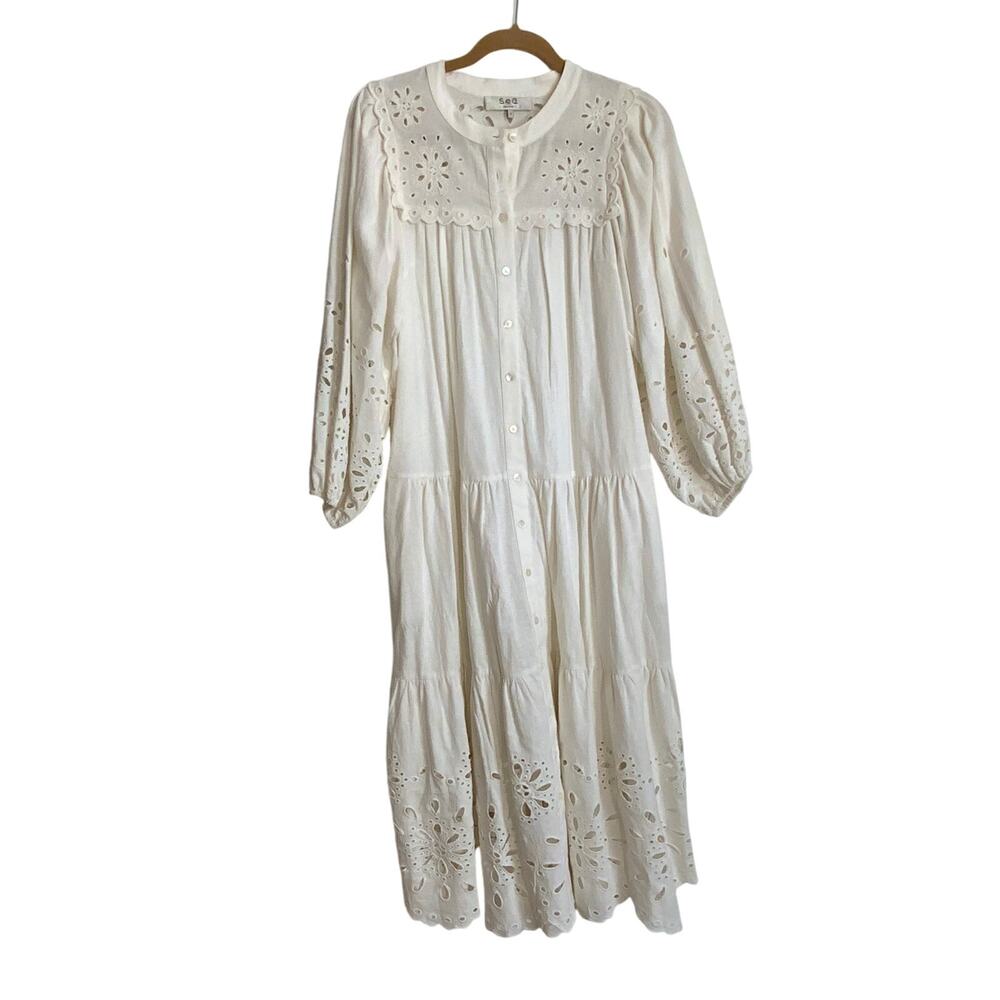 SEA Tali Lace Midi Dress size small - Picture 7 of 12
